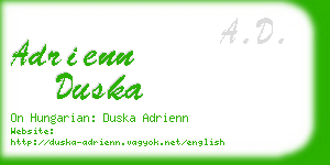 adrienn duska business card